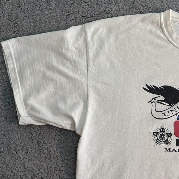 Vintage United We Ride Maryland FOP Men’s Size 2XL Tee Y2K Biker Distressed - Picture 4 of 16